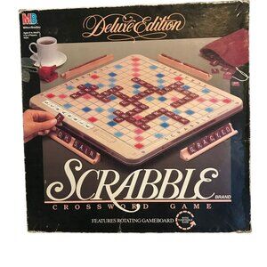 Deluxe Edition Scrabble Crossword Game With Rotating Board (1 of 2)